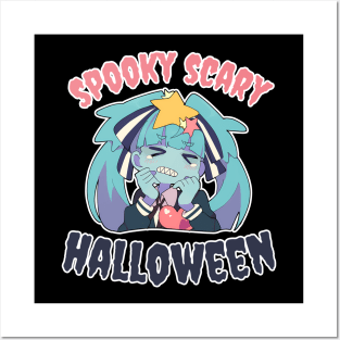 Spooky Scary Hallwoeen Posters and Art